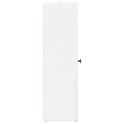 Bathroom Cabinet with Roll Holder White 20.5x22x72 cm