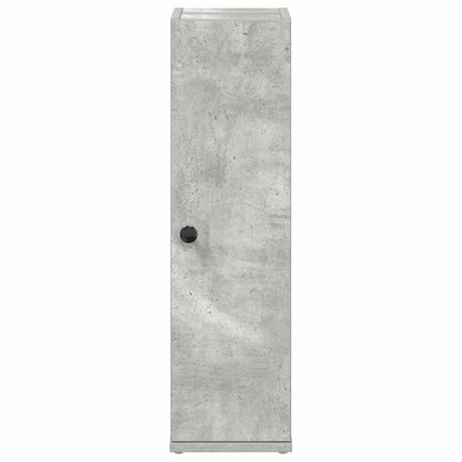 Bathroom Cabinet with Roll Holder Concrete Grey 20.5x22x72 cm