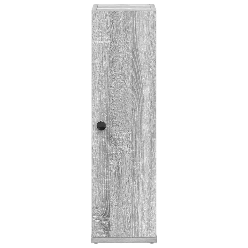 Bathroom Cabinet with Roll Holder Grey Sonoma 20.5x22x72 cm