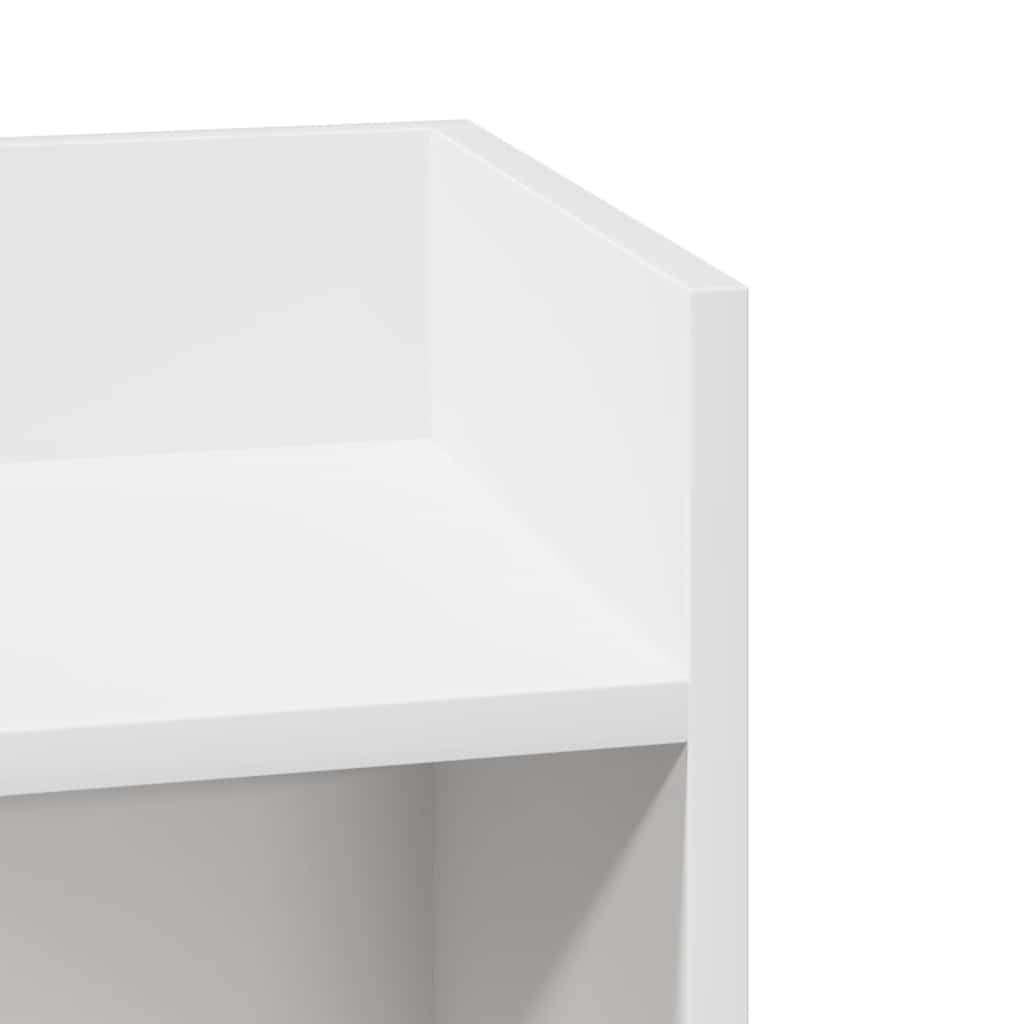 Side Table with Shelf Black 25.5x27x60 cm