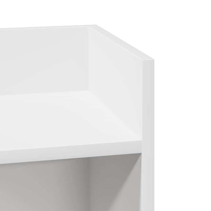 Side Table with Shelf Black 25.5x27x60 cm