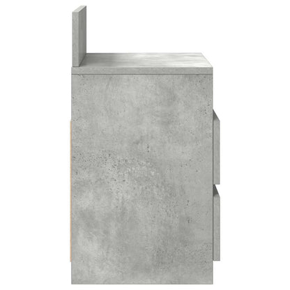 Bedside Cabinets 2 pcs with 2 Drawers Concrete Grey 40x33x60 cm