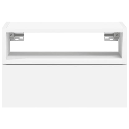 Wall-mounted Bedside Cabinets 2 pcs White 45x26x28.5 cm