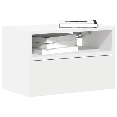 Wall-mounted Bedside Cabinets 2 pcs White 45x26x28.5 cm