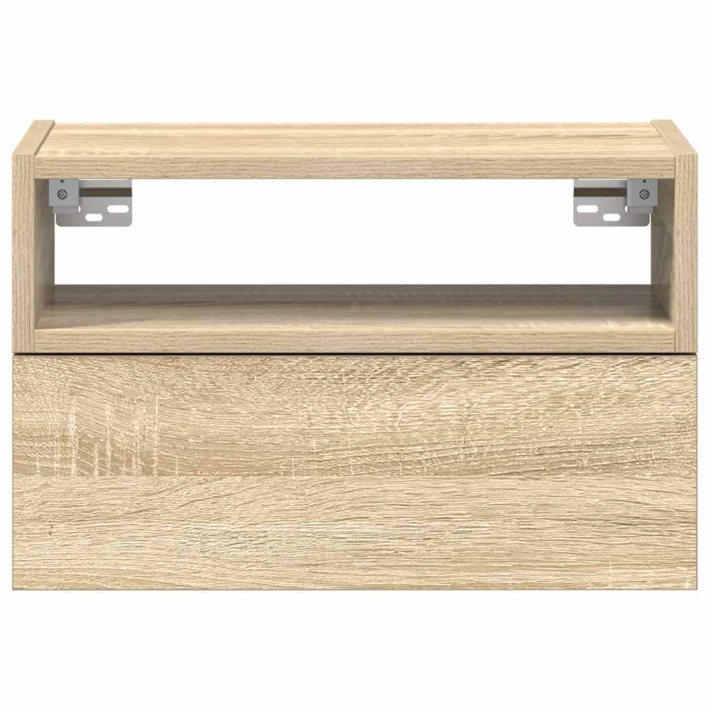 Wall-mounted Bedside Cabinet Sonoma Oak 45x26x28.5 cm