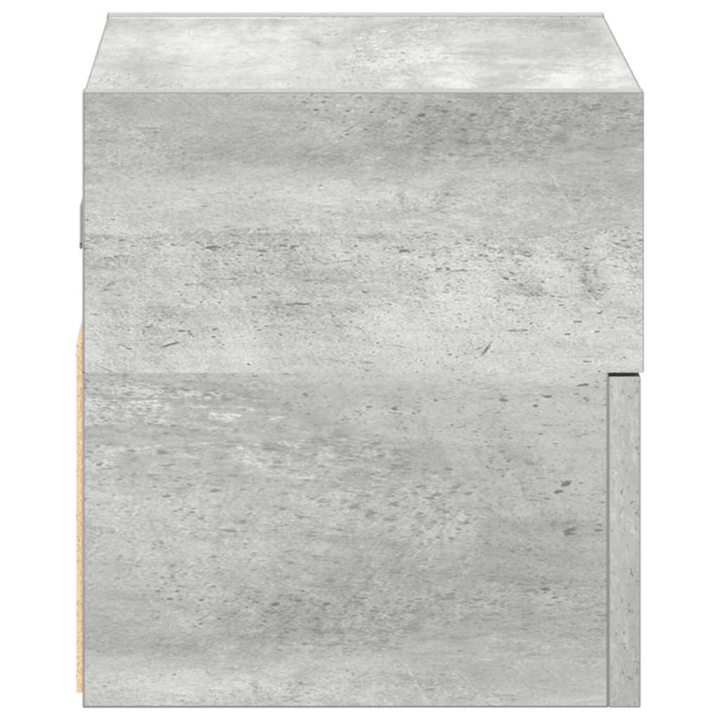 Wall-mounted Bedside Cabinet Concrete Grey 45x26x28.5 cm