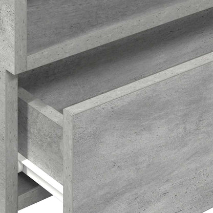 Wall-mounted Bedside Cabinets 2 pcs Concrete Grey 45x26x28.5 cm