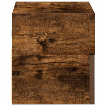 Wall-mounted Bedside Cabinet Smoked Oak 45x26x28.5 cm