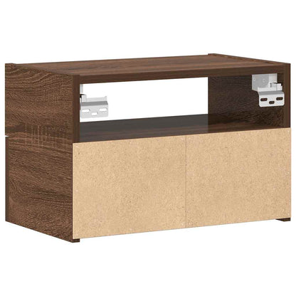 Wall-mounted Bedside Cabinet Brown Oak 45x26x28.5 cm