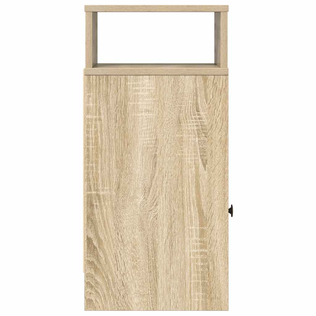 Bedside Cabinets 2 pcs with Drawer Sonoma Oak 25x31x66 cm