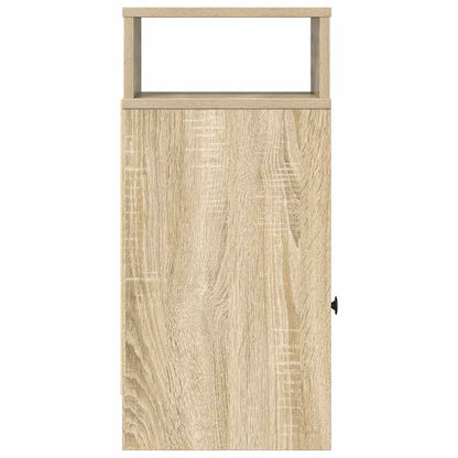 Bedside Cabinets 2 pcs with Drawer Sonoma Oak 25x31x66 cm