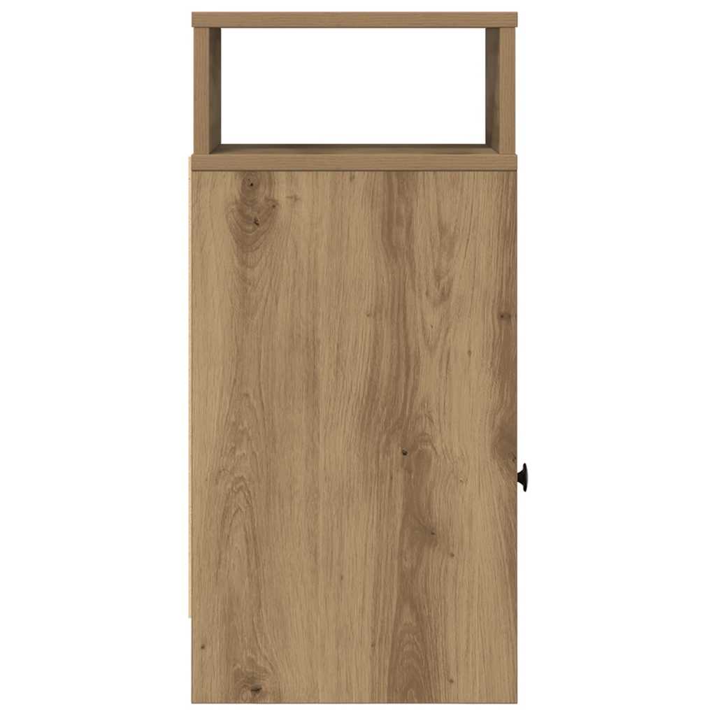 Bedside Cabinet with Drawer Artisan Oak 25x31x66 cm