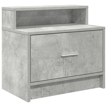 Bedside Cabinets with Drawer 2 pcs Concrete Grey 51x31x47 cm