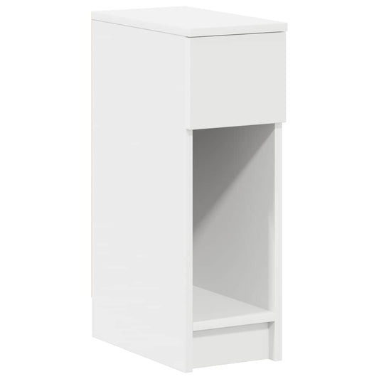 Bedside Cabinet with Drawer White 20x36x60 cm