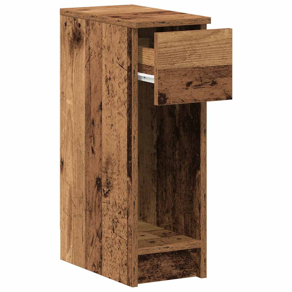 Bedside Cabinets with Drawer 2 pcs Old Wood 20x36x60 cm
