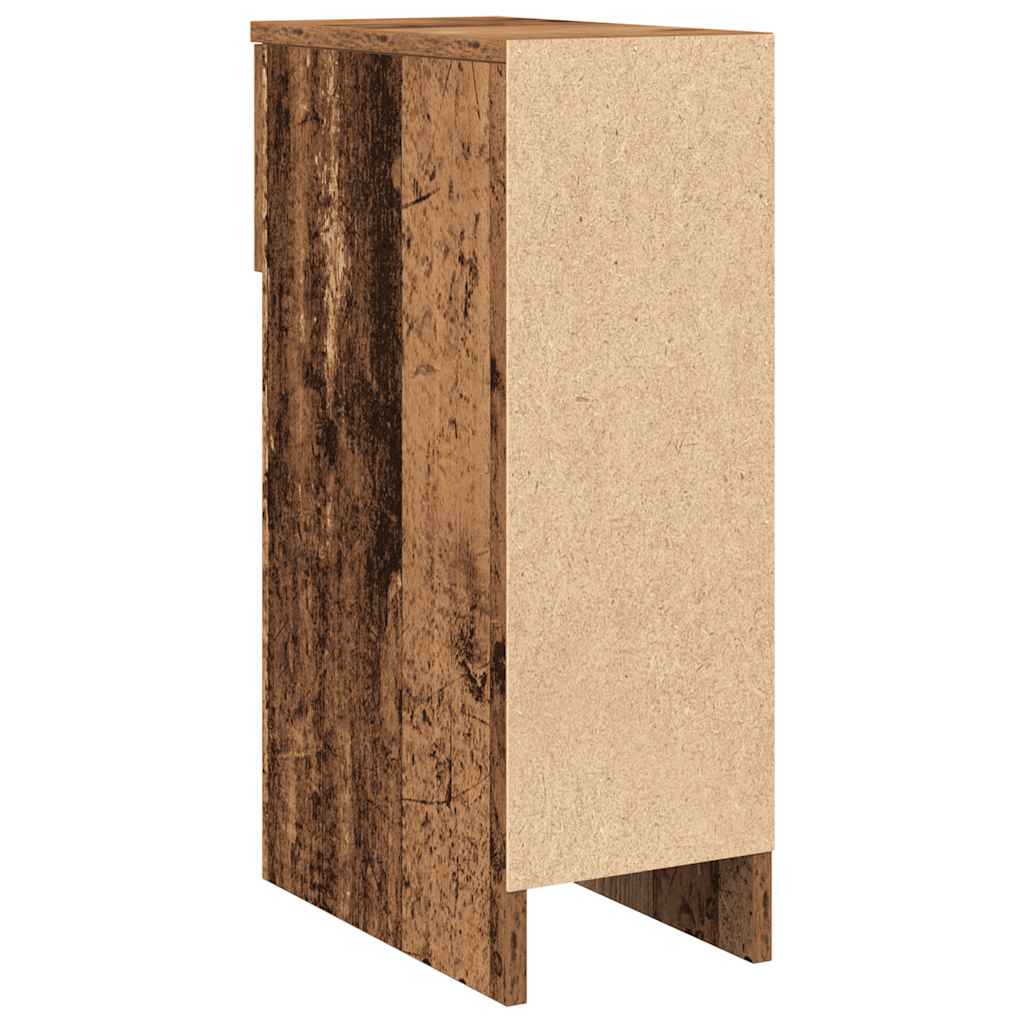 Bedside Cabinets with Drawer 2 pcs Old Wood 20x36x60 cm