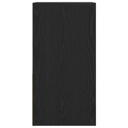 Bedside Cabinets with Drawer 2 pcs Black Oak 35x34x66.5 cm