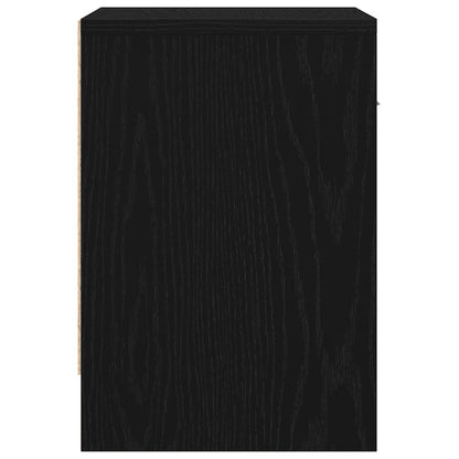 Bedside Cabinets 2 pcs with Drawer Black 39x28x41 cm