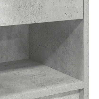 Bedside Cabinet with Drawer Concrete Grey 39x28x41 cm