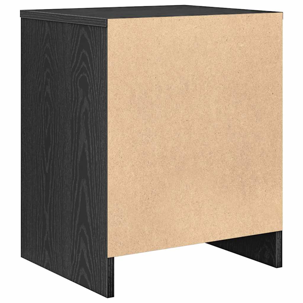 Bedside Cabinets 2 pcs with Drawer Black 40x34x50 cm