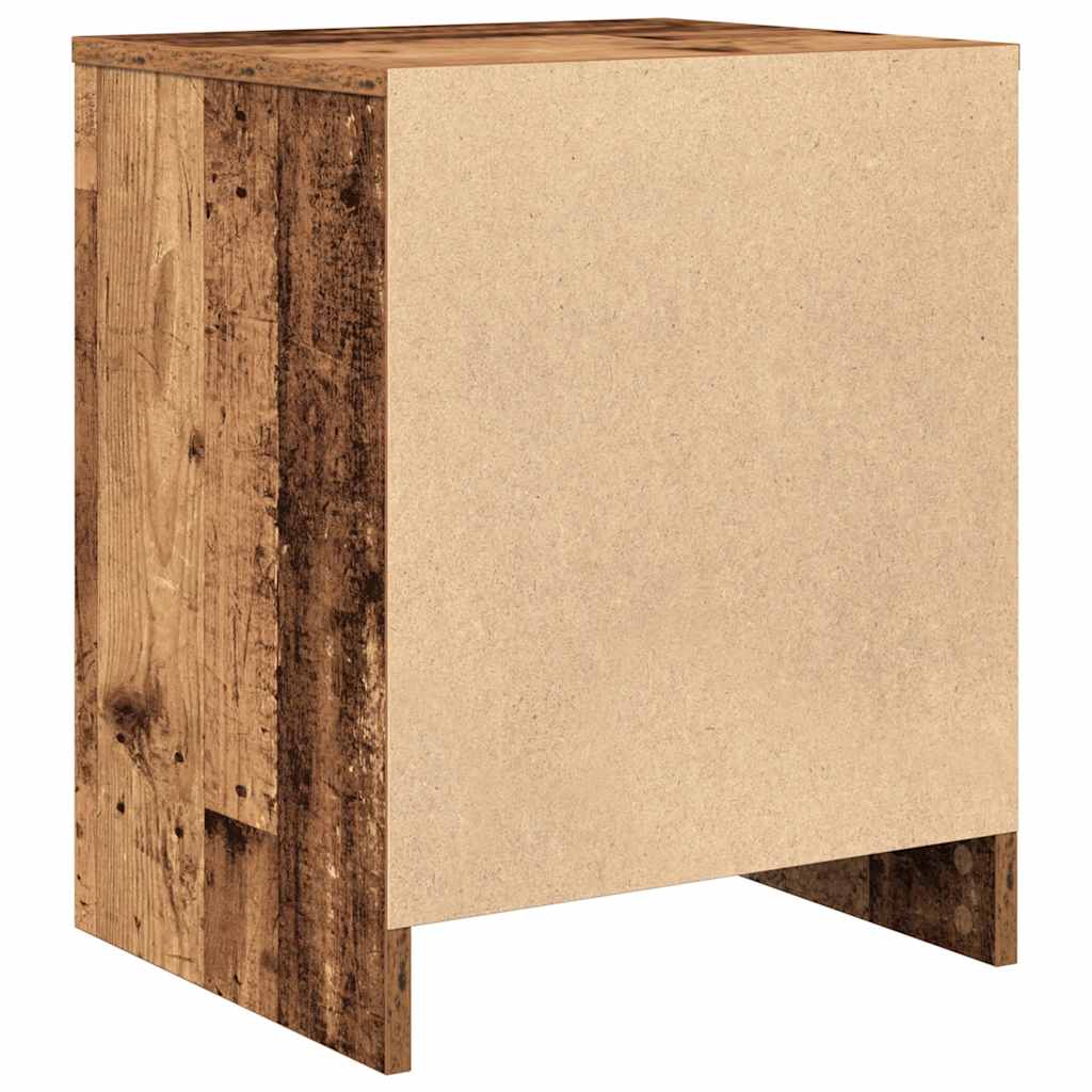 Bedside Cabinets 2 pcs with Drawer Old Wood 40x34x50 cm