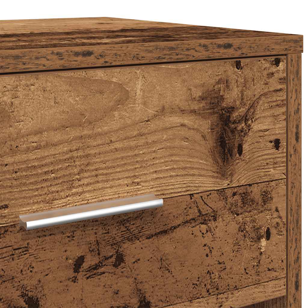 Bedside Cabinets 2 pcs with Drawer Old Wood 40x34x50 cm