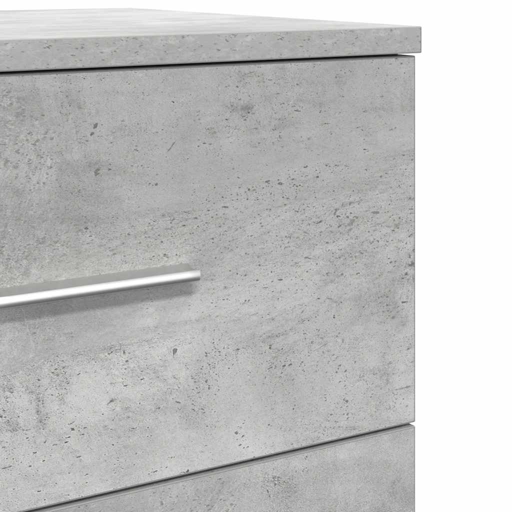 Bedside Cabinets 2 pcs with 2 Drawers Concrete Grey 40x36x50 cm