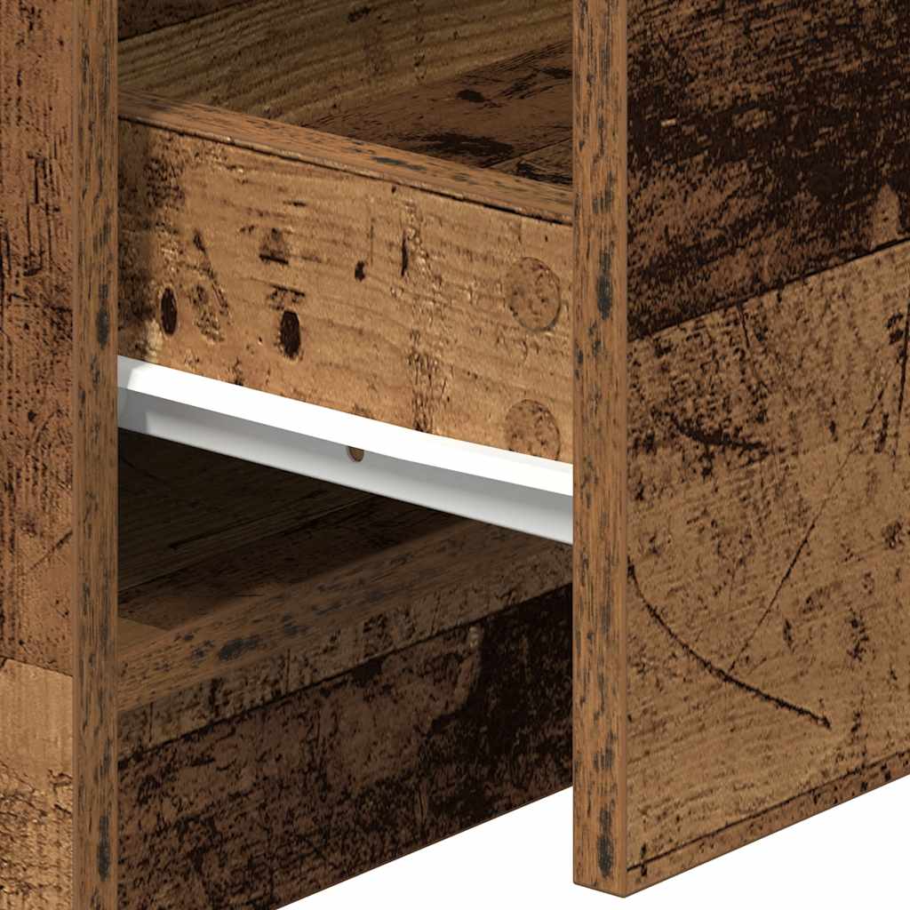 Bedside Cabinets 2 pcs with 2 Drawers Old Wood 40x36x50 cm