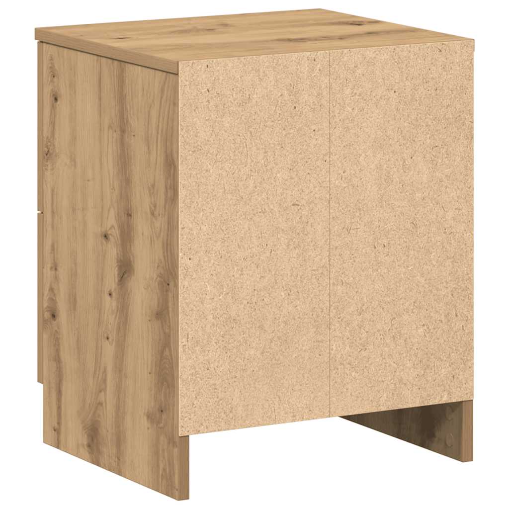Bedside Cabinets 2 pcs with 2 Drawers Artisan Oak 40x36x50 cm