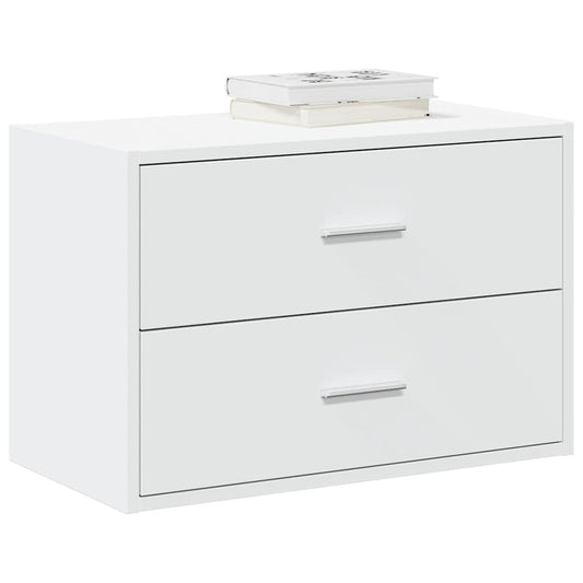 Cabinet with 2 Drawers White 60x31x40 cm Engineered Wood