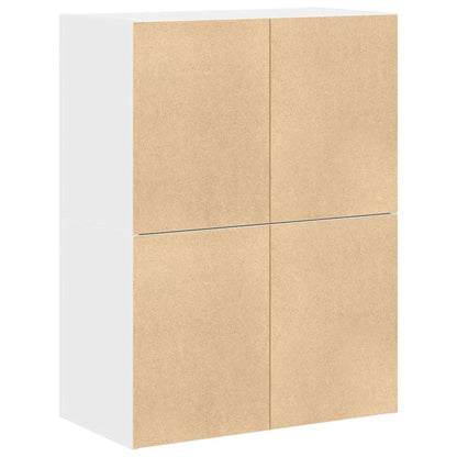Cabinets with 2 Drawers 2 pcs White 60x31x40 cm Engineered Wood