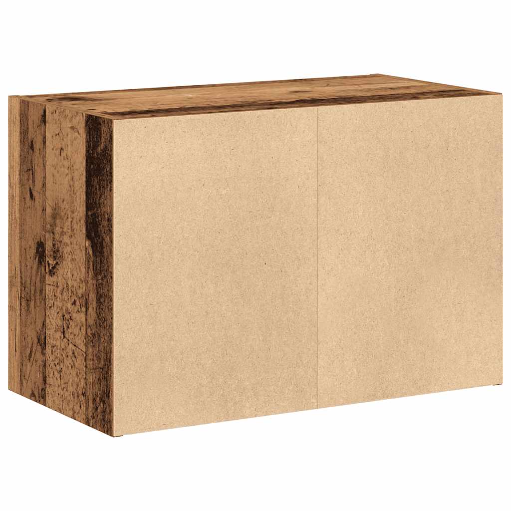 Cabinet with 2 Drawers Old Wood 60x31x40 cm Engineered Wood