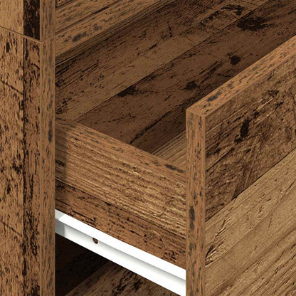 Cabinets with 2 Drawers 2 pcs Old Wood 60x31x40 cm Engineered Wood