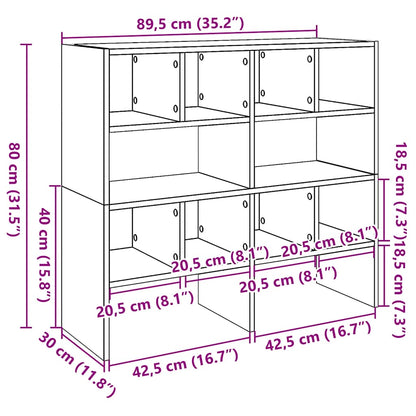 Shoe Racks 2 pcs Stackable Smoked Oak 89.5x30x40 cm