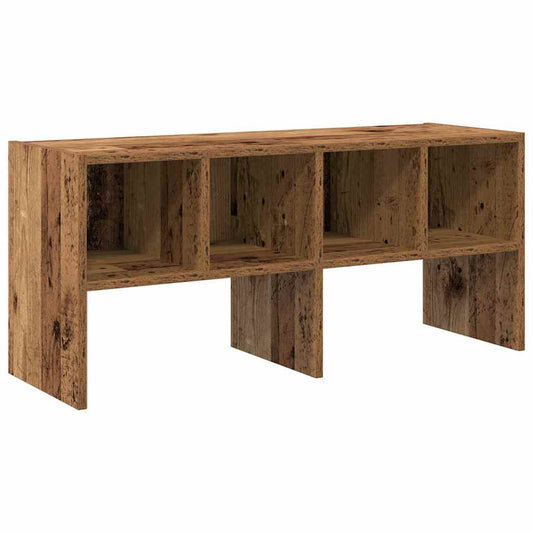 Shoe Rack Stackable Old Wood 89.5x30x40 cm