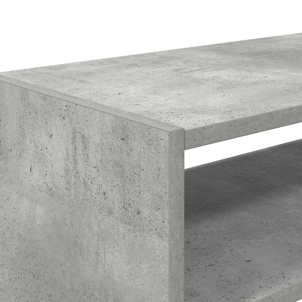 Shoe Rack Stackable Concrete Grey 60x30x30.5 cm