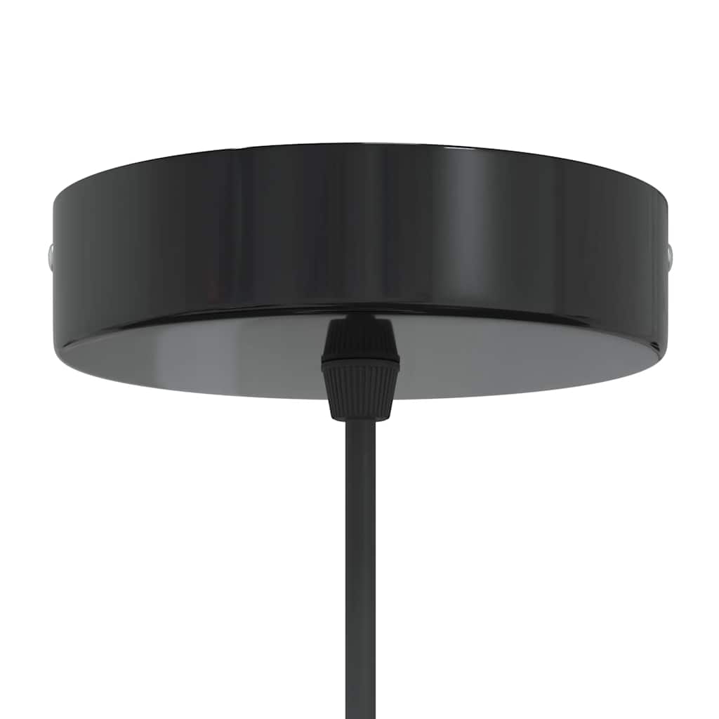Pendant Lamp Height Adjustable E27 Gloss Orange Ø 31 cm Metal