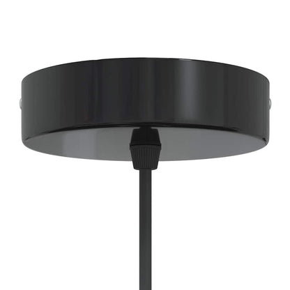 Pendant Lamp Height Adjustable E27 Gloss Orange Ø 31 cm Metal