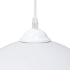 Pendant Lamps 2 pcs Height Adjustable E27 White Ø 30 cm Metal