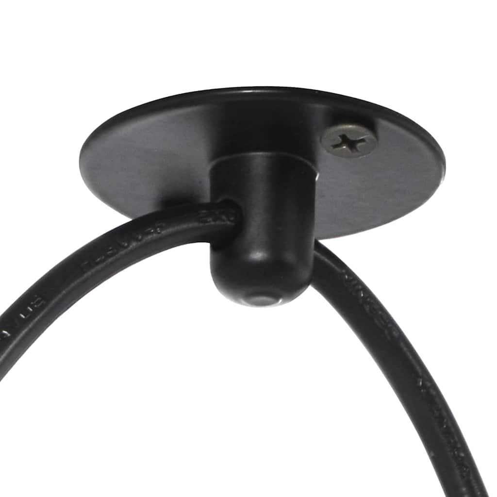 Pendant Lamp with 3 Lamp Holders E27 Black Metal