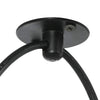 Pendant Lamp with 5 Lamp Holders E27 Black Metal