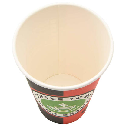 Paper Coffee Cups 1000 pcs 16oz 400ml Red and Black