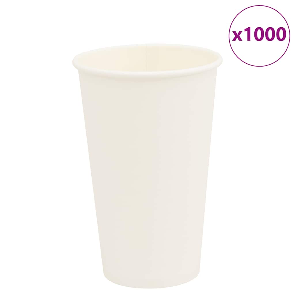 Paper Coffee Cups 1000 pcs 16oz 400ml White