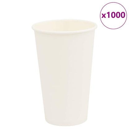 Paper Coffee Cups 1000 pcs 16oz 400ml White