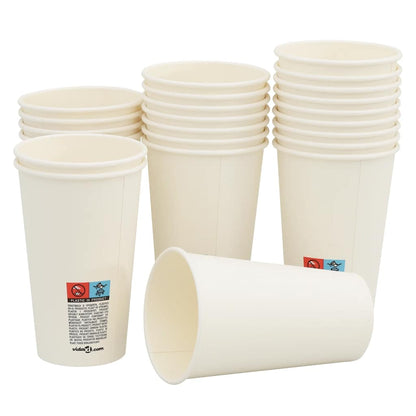 Paper Coffee Cups 1000 pcs 16oz 400ml White