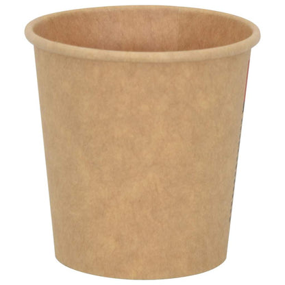 Paper Coffee Cups 1000 pcs 4oz 100ml Brown