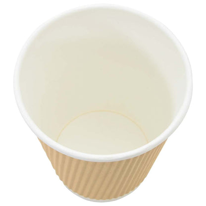 Paper Coffee Cups 500 pcs 12oz 300ml Brown