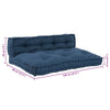 2 pcs Indigo Fabric