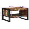 Coffee Table Multicolour 70x50x38 cm Solid Wood Reclaimed