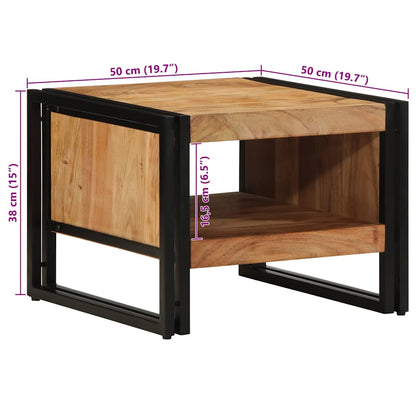 Coffee Table 50x50x38 cm Solid Wood Acacia